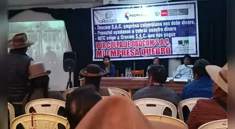 Aymaras desmontarán antenas si empresa Orocom no instala internet ni paga a sus proveedores en Puno