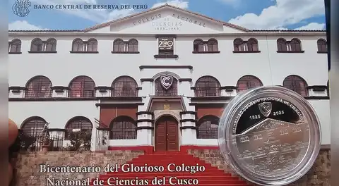 BCR rinde homenaje al Colegio Nacional de Ciencias de Cusco con moneda de plata por su bicentenario