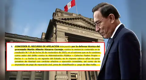 Martín Vizcarra: PJ admite recurso de apelación para anular condena de 14 años por casos Lomas de Ilo y Hospital de Moquegua