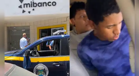 Tres sujetos son capturados por la PNP cuando asaltaban red de agencias Mibanco en Huaral