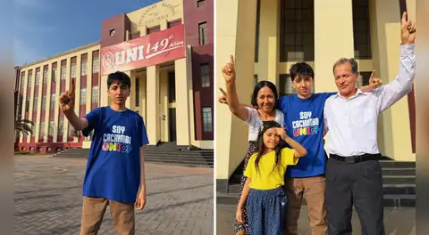 Con solo 16 años, joven de Carabayllo ingresó a la UNI con el mejor puntaje y al primer intento: "Estudiaba hasta las 12:00 a.m."