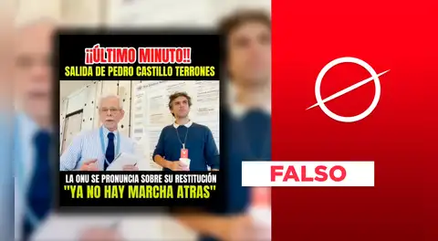 Es falso que la ONU se pronunció a favor de la liberación y restitución del expresidente Pedro Castillo