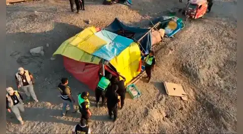 Policía desaloja a extranjeros de campamento en Tacna: uno de ellos abuso de una menor de 6 años