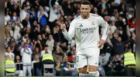 Kylian Mbappé marcó un tanto en la victoria del Real Madrid e igualó el récord de Cristiano Ronaldo