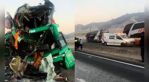 Trágico accidente en la Panamericana Norte: choque entre buses interprovinciales deja 28 heridos en Áncash