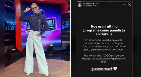 Ric La Torre anuncia su sorpresiva salida de Ouke tras más de un año y medio como panelista: "Ya era momento de crecer"