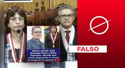 José Domingo Pérez y Delia Espinoza no afirmaron que "están dispuestos a cerrar el Congreso"