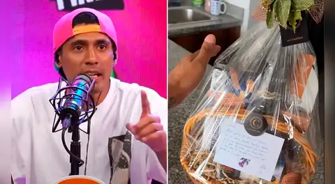 Canal de Jefferson Farfán entrega canasta a Gerardo Pe' y sorprende con su tamaño: "Por fin, una canastita"