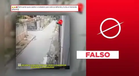 Este video sí muestra a un ciudadano defendiéndose de un ladrón, pero ocurrió hace 7 años y no en Perú