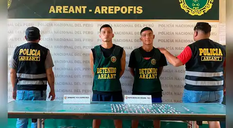 Iquitos: capturan a dos integrantes de la banda Los Caramelos de Masusa vinculada al tráfico ilícito de drogas