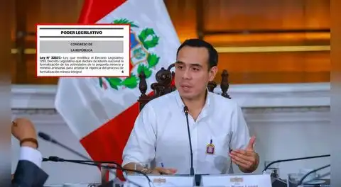 Reinfo hasta 2026: gobierno oficializa ley que amplía vigencia del proceso de formalización minera