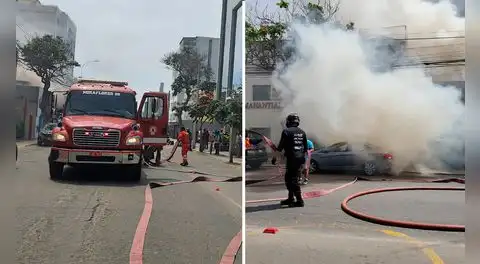 Incendio de grandes proporciones consume la tienda de bicicleta Rudra Ebikes en pleno corazón de Miraflores