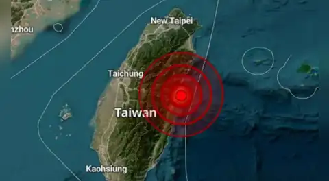 Terremoto de magnitud 7,0 sacude el noreste de Taiwán, según agencia meteorológica de la isla