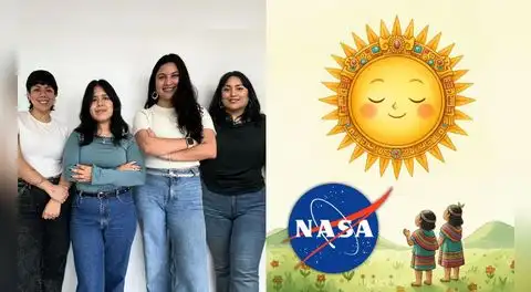 Mujeres peruanas ganan el podio global en concurso de la NASA con proyección del dios Inti: ''No hay que pedir permiso para soñar''