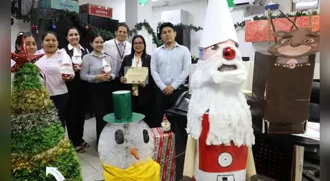 Navidad sostenible: Corte de Tumbes realizó concurso de adornos reciclados