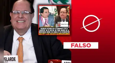 Julio Velarde sí cuenta con bachiller, doctorado y magíster en economía