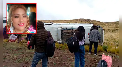 Cantante Dulce Elizabeth y otras ocho personas resultaron heridas tras aparatoso accidente en la vía a Puno-Mañazo