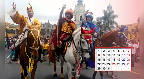 ¿El 6 de enero será feriado nacional o día no laborable en el Perú? Revisa lo que indica la ley durante la Bajada de Reyes