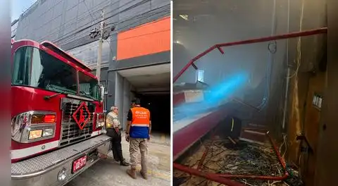 Emergencia en ex estudio de América Televisión: amago de incendio por cortocircuito en tercer piso movilizó a bomberos
