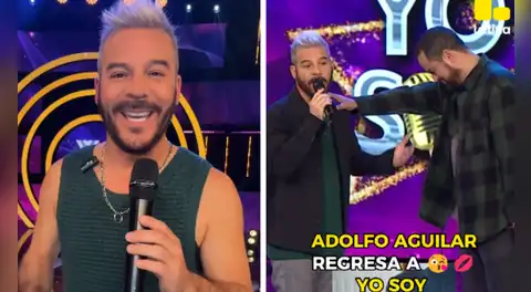 Adolfo Aguilar regresa a 'Yo soy' y bromea con despido a Franco Cabrera: "Me tocaba a mí mandarte un gmail"