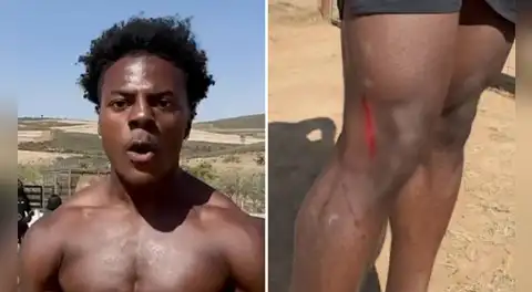 Guepardo ataca a streamer Speed durante su tour por África y el video se vuelve viral en redes sociales