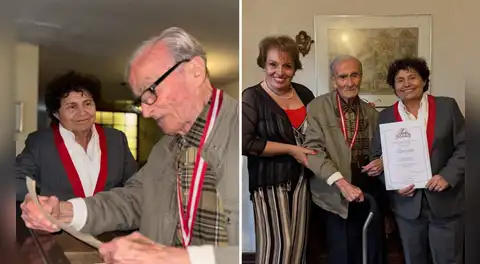 Actor Carlos Gassols recibe distinción del Congreso por su carrera artística y agradece: “Un impulso para continuar aportando a mis 96 años”