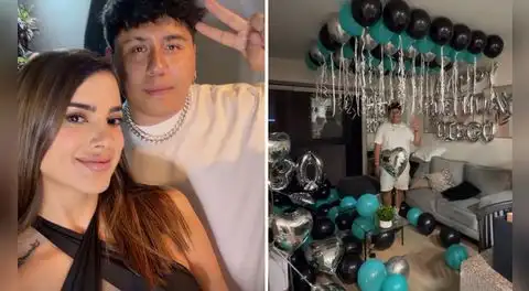 Suheyn Cipriani y Macarius llegan juntos a una fiesta y aclaran rumores de relación: "No fue un beso"