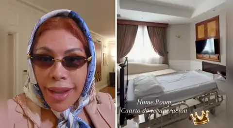 Doctora de Magaly Medina muestra la lujosa habitación donde se recupera tras la cirugía facial y revela que ella está débil