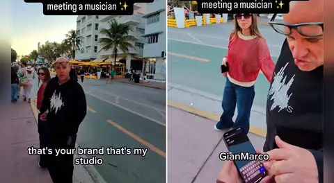 Influencer extranjero no reconoce a Gianmarco durante entrevista en la calle y el cantante reacciona: “Yo soy músico”