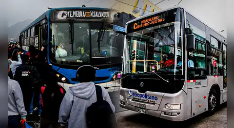 Atención usuarios: horarios del Metropolitano, Corredores y Metro de Lima durante el paro