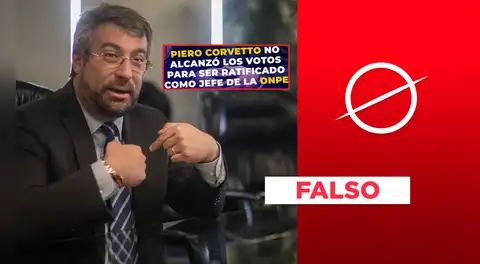Es engañoso que Piero Corvetto no haya sido ratificado como jefe de la ONPE por la JNJ: actualmente se desempeña en el cargo