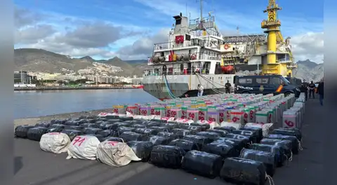 España logra la mayor incautación de cocaína de su historia al interceptar 10 toneladas en un envío desde Brasil
