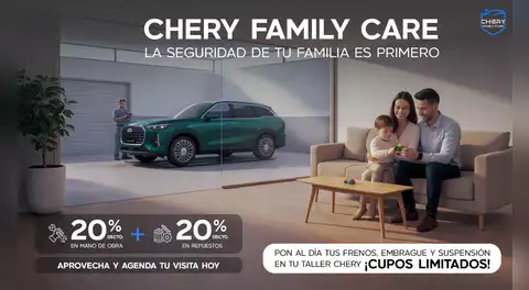 La tranquilidad de viajar en familia empieza con un auto bien cuidado gracias a Chery Family Care
