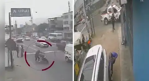 Sujeto atropella a una madre y a sus dos hijos durante persecución en Chosica