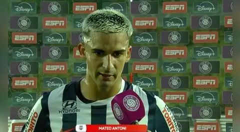 Mateo Antoni y su mensaje a los hinchas de Alianza Lima tras perder contra Unión Santa Fe: "Sirve para la preparación"