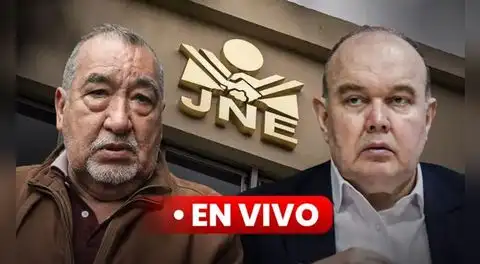 Rafael López Aliaga y Mario Vizcarra EN VIVO: JNE decide futuro presidencial de Renovación Popular y Perú Primero