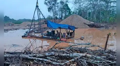 Destruyen 24 máquinas utilizadas para la minería ilegal en área natural protegida de Madre de Dios