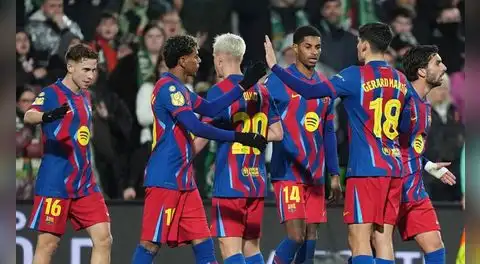 FC Barcelona derrotó 2-0 al Racing de Santander y se instaló en los cuartos de final de la Copa del Rey