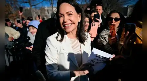 María Corina Machado asegura que será presidenta de Venezuela en el "momento adecuado" tras reunión con Trump