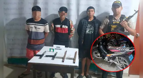 Iquitos: caen dos menores y un joven con armas de fuego artesanales