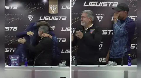 Compañeros de Lisandro Alzugaray interrumpen conferencia para despedirlo entre lágrimas tras fichar por Universitario: "'Licha' no se va"