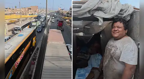 Pasó 13 años en prisión y quedó en la calle: Julio, el hombre que vive en una de las carreteras más peligrosas de Lima Norte