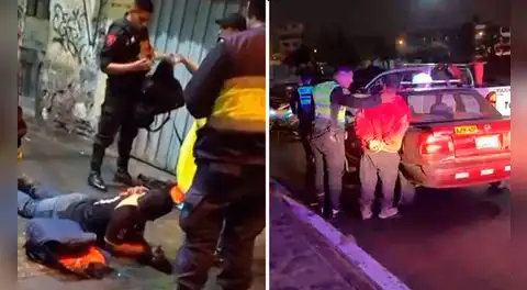 Caen tres sujetos por robo de autopartes en intensa persecución desde av. Ramiro Prialé hasta Caquetá: intentaron huir hacia el río Rímac