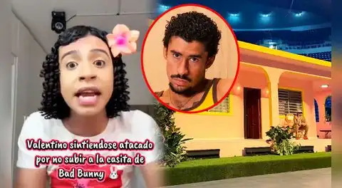 Tiktoker Valentino revela que perdió su entrada a la 'casita' de Bad Bunny por no saber cuándo nació el cantante: "Ni sé el de mi familia”