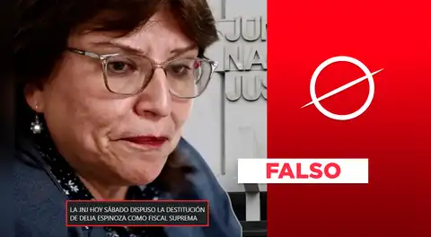 Es falso que la JNJ haya destituido a Delia Espinoza como fiscal suprema mediante una resolución: se trata de un informe que recomienda su destitución