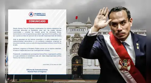 Alianza para el Progreso exige la renuncia inmediata de José Jerí tras reunión con empresario chino