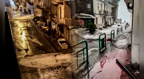 Tormentas golpean el sur de Italia: localidades se inundan y reportan olas de hasta 10 metros