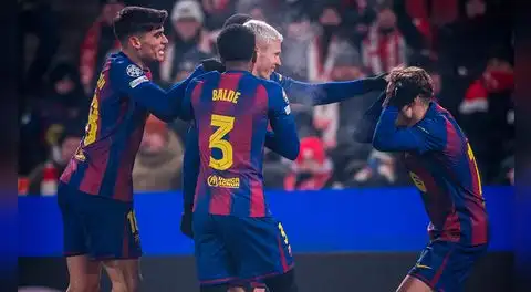 Barcelona venció a Slavia Praga y buscará su pase a octavos de final de la Champions League en la última fecha