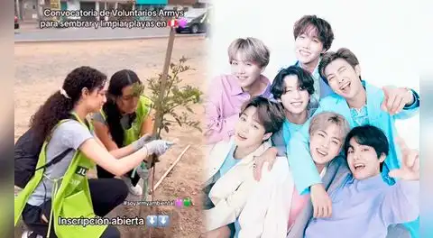 Armys se vuelve viral al convocar voluntarios para limpiar playas y sembrar árboles ante llegada de BTS al Perú