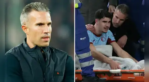 Robin van Persie protagoniza gesto con su hijo tras grave lesión en el Feyenoord vs Betis por la Europa League 2025-26